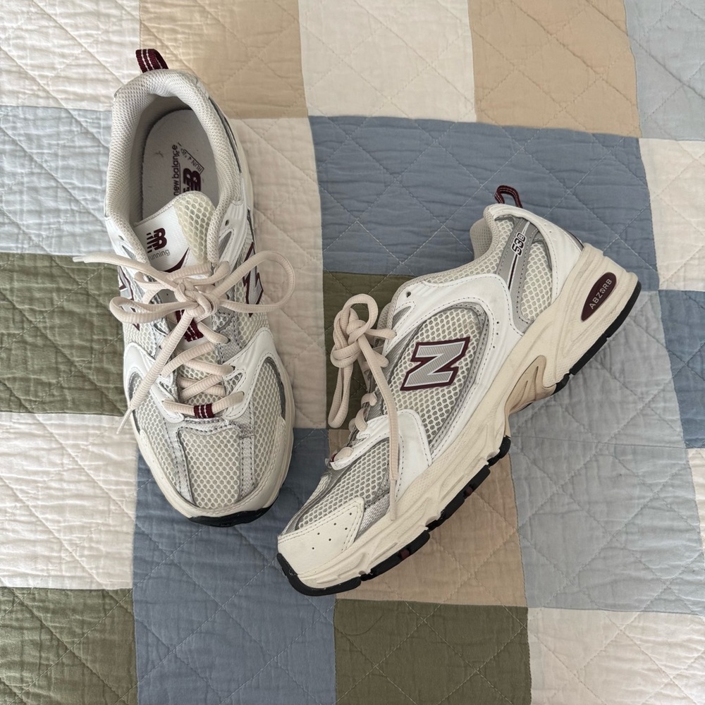 New Balance 530 Sea Salt Mercury Red Silver 8.5